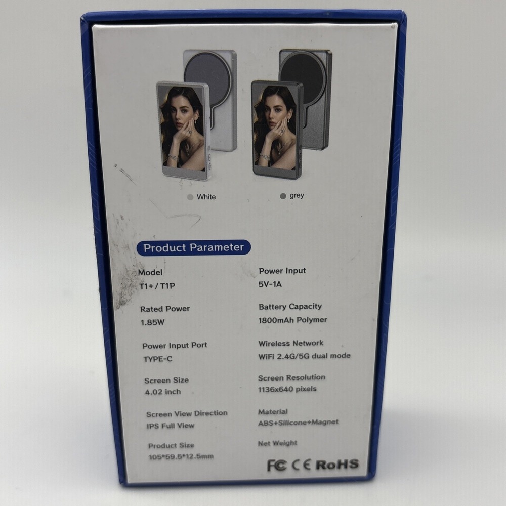 Wireless Selfie Monitor Magnetic Screen Rear Camera Monitor for iPhone/Android - Picture 2 of 2